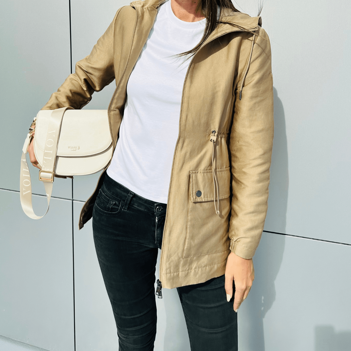 Crossbody Bag - crème
