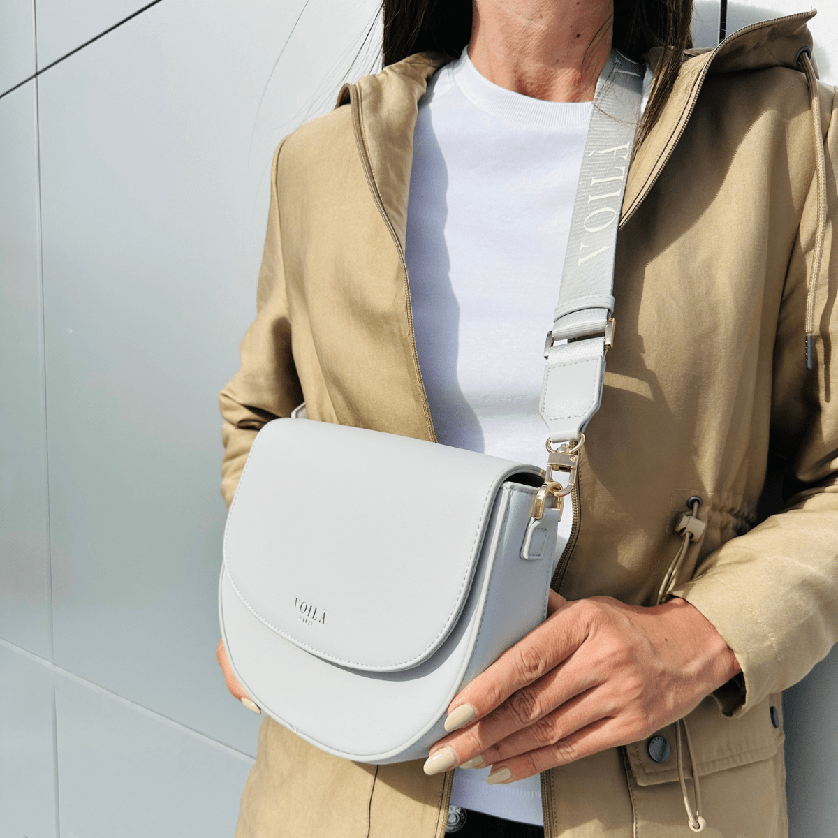 Crossbody Bag - gris clair